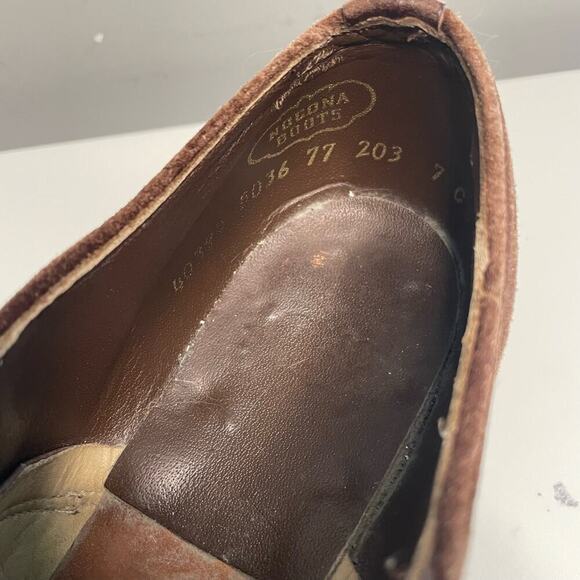 Nocona Vintage 90's Women's Brown Suede Ankle Boot Size 7C - Picture 9 of 10